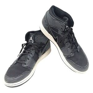 Nike Air Jordan 1‎ Retro (GS) Boy's Size 7Y Sneakers Black White Polka Dot